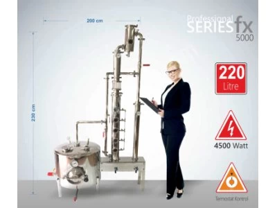 Tam Fabrikasyon Damıtma Cihazı Fx-5000 | İmbik | 220 Litre