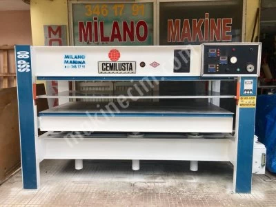 Cemilusta 130X250 Çift Katlı Sıcak Pres Makinası Bakımlı