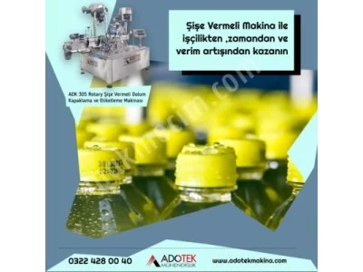 Fıllıng Machıne Rotary System Wıth Bottle Cappıng Labelıng