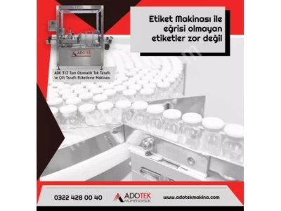 Krem Dolum Makinası Kapaklama-Etiketleme