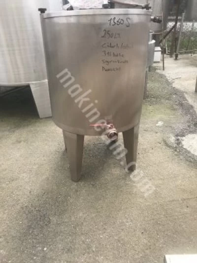 250 Lt Paslanmaz Krom Isıtıcılı Sıyırıcı Kanatlı Karıştırıcı Mikser Kazan