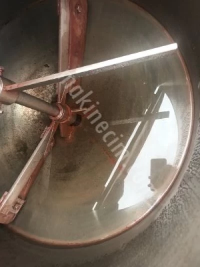 250 Lt Paslanmaz Krom Isıtıcılı Sıyırıcı Kanatlı Karıştırıcı Mikser Kazan