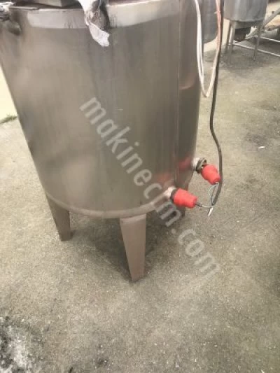 250 Lt Paslanmaz Krom Isıtıcılı Sıyırıcı Kanatlı Karıştırıcı Mikser Kazan
