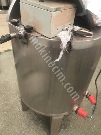 250 Lt Paslanmaz Krom Isıtıcılı Sıyırıcı Kanatlı Karıştırıcı Mikser Kazan