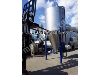 Paslanmaz Silo Tank İmalatı İstenilen Ebat ve Ölçüde Konik Tank Un Silosu