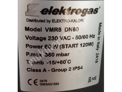 ELECTROGAS MAGNETIC VALVE DN80