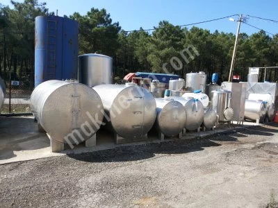 Paslanmaz Krom Çelik Depolama Tankı 2.El İkinci El