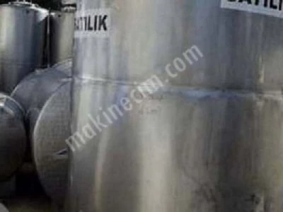 2.El Paslanmaz Depo Su Deposu Dikey Takribi 5Ton (4.5Ton)