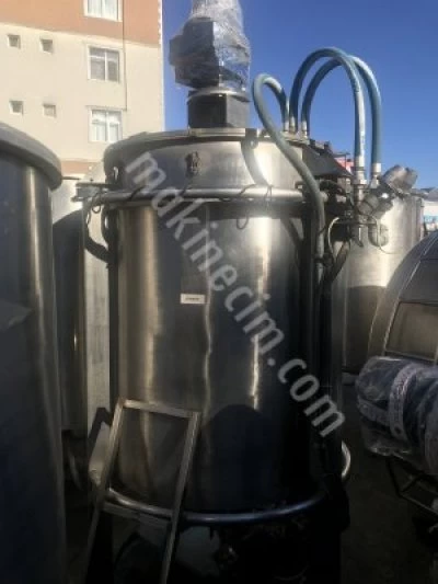2 Tonluk Loadcell Li Aktarma Pompalı 316 Kalite Gıda Mikseri Karıştırıcı