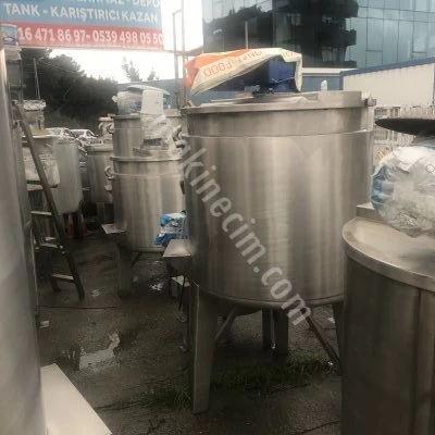 500 Litre Cidarlı Isıtıcı Karıştırıcı Makine (Acil)