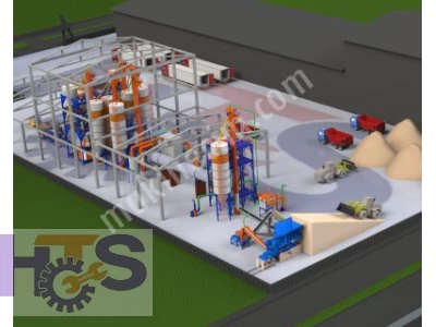 Rotary Type Cement Gypsum Construction Chemicals Packaging