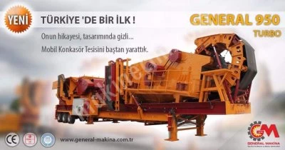 Stock Delıvery 180-250 T/H Capacıty Mobıle Crusher Plant General 950
