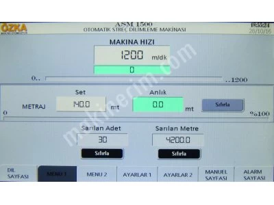 Palet Streci Sarım Makinası