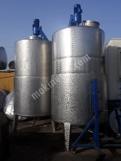 STAINLESS MIXER MIXER HEATED JACKET TANK MANUFACTURING SECOND HAND SALES