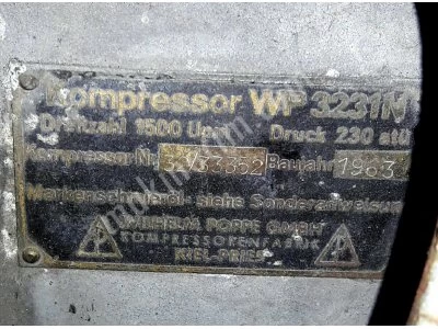 Kompresör - 230Atü - Yüksek Basınç