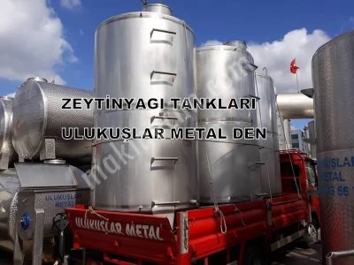 Paslanmaz Zeytinyağı Tankı Krom Yağ Tankı İmalatı Lanca Kazan Depo İmalatı
