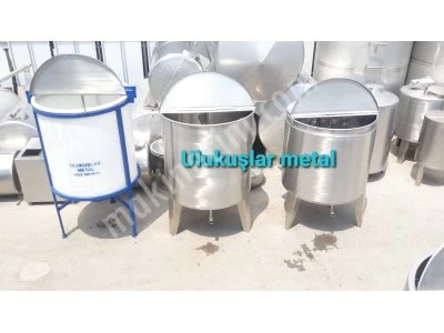 Paslanmaz 3000 Litre Isıtmalı Normal ve Poletilen Karıştırıcı Makinalar