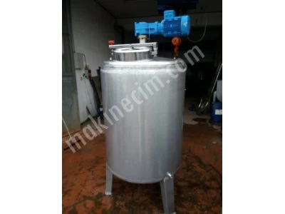 Paslanmaz Isıtıcılı Karıştırıcılı Kazan Mikser Tank İmalatı Kimyasal Tank