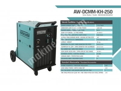 250 Amper Gazaltı Kaynak Makinesi
