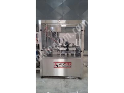 Reçel Bal Dolum Kapak Etiketleme Makinası 2 Nozul Yarı Otomatik