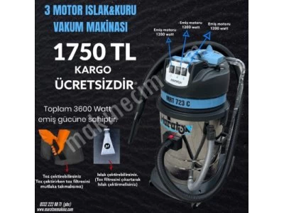 Maraton 3 Motorlu Islak Kuru Süpürge