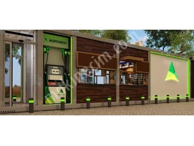 container gasoline diesel station projects