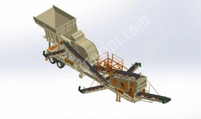 Mobile crushing and screening unit