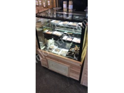 Wooden Coated Mini Dessert Cabinet