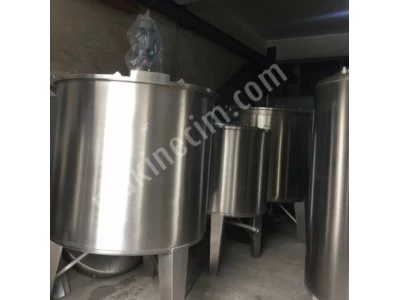 Paslanmaz Karıştırıcı Mikser Tank Kazan Kimya Kozmatık Depo Kazan