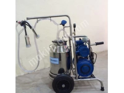 Single stainless milking machine