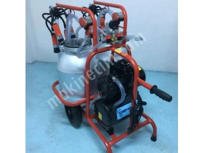 Double hopper milking machine aluminum hopper