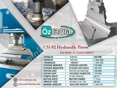 Hydraulic C Press / Ozkrom Ch-52