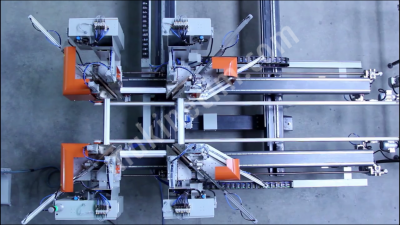 pvc profile Welding and Cleaning Automation Line