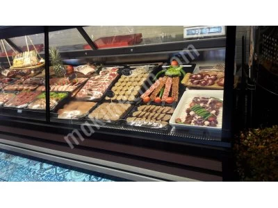 Mdf Dekorlu Et Steak Teşhir Dolabı
