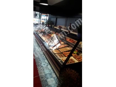 Mdf Dekorlu Et Steak Teşhir Dolabı