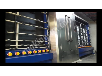 2000 Lik /4 Fırçalı Isıcam Yıkama Makinesi Cam Yıkama Makinesi Makinası Makineleri Makinaları