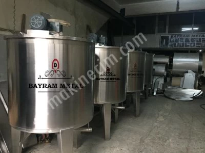Paslanmaz Karıştırıcı Mikser Kazan Kimya Kozmatık Gıda Depo Tank