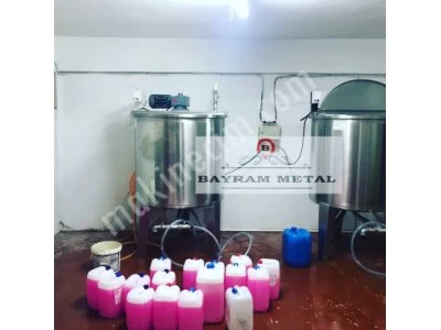 Paslanmaz Karıştırıcı Mikser Kazan Kimya Kozmatık Gıda Depo Tank