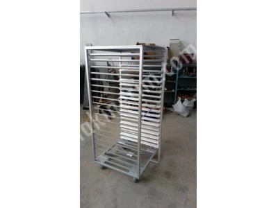 Döner Fırın Arabası 60X80 (14 Raflı)