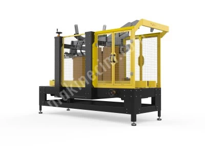 Otomatik Koli Üst Kapak Kapatma ve Bantlama Makinesi