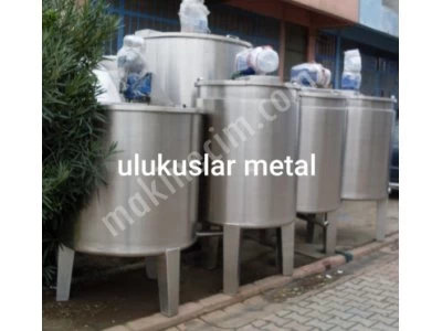 Paslanmaz Sıvı ve Yogunmazeme Karıştırıcı Mikser Kazan Satılık