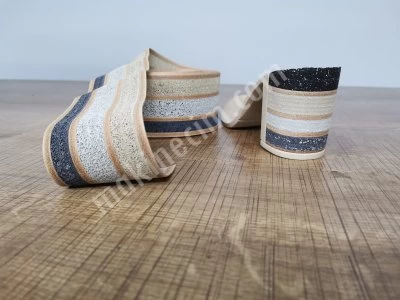 Leather Heel Coating Patterned Imported Material