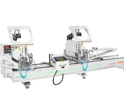 Plastmak Üretimden Çift Köşe Kesim Makinası 600 Mm Makina Kod : Sc.4000S