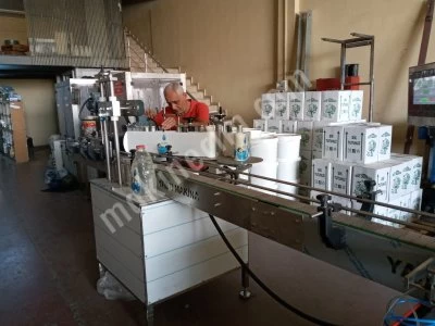 Fully Automatic Liquid Filling Machine-Capping-Labeling-Date Coding-Product Collection