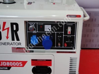 Güçbir Jeneratör Ege Bölge Bayinden Stoktan Teslim Gjd 8000 S / 8 Kva Kabinli Dizel Jeneratör
