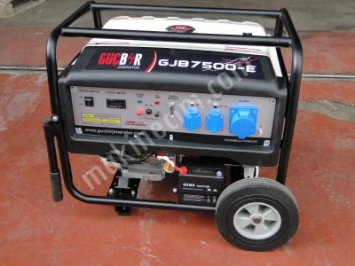 Güçbir Jeneratör Ege Bölge Bayinden Stoktan Teslim Gjb 7500 E / 7 Kw Benzinli Jeneratör