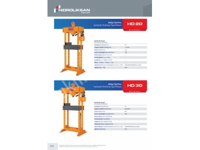 HIDROLIKSAN HALIM USTA HYDRAULIC 30 TON PRESS