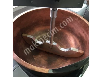 Cooking Turkish delight 100 kg complete chrome copper boiler