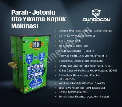 Coin Operated Washing & Foaming Machine
