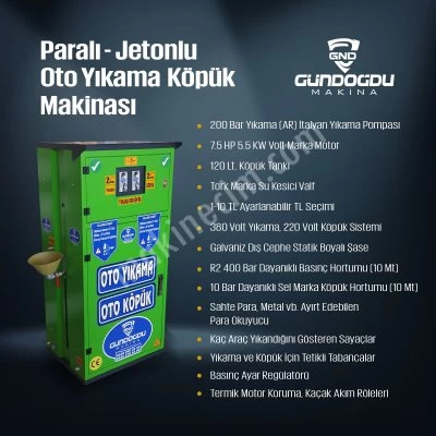 Coin Operated Washing & Foaming Machine (FOAM MACHINE)